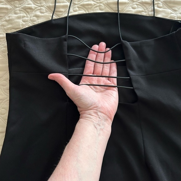 Impeccable Pig Black Cocktail Dress. Spaghetti Strap Shoulders with Strap Back - Picture 4 of 5